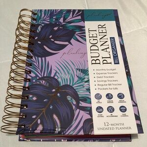 Elegant Purple and Teal Budget Planner